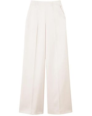 Twinset Duchess Palazzo Trousers - White
