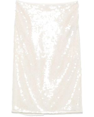 Stella McCartney Sequinned Skirt - White