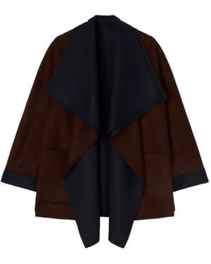 RETORI Shawl-Collar Coat - Blue