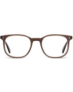 Garrett Leight Bentley Brille Mit Eckigem Gestell - Braun