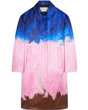 Dries Van Noten Printed Coat - Blue