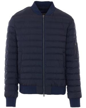 Herno Chaqueta bómber con cremallera - Azul