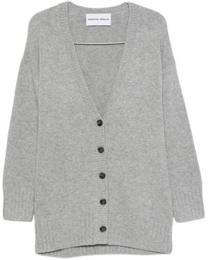 EMERSON RENALDI Gerippter Cardigan Mit V-Ausschnitt - Grau