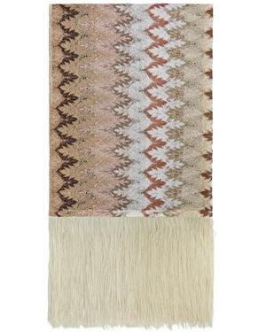 Missoni Zigzag Fringed Scarf - Natural