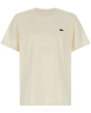 Lacoste Logo-Print Crew-Neck T-Shirt - White