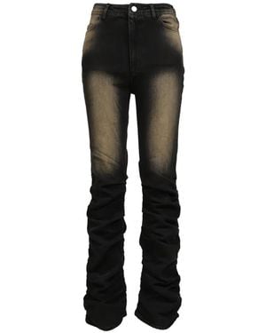 VIVAMUS Faded Flared Jeans - Black