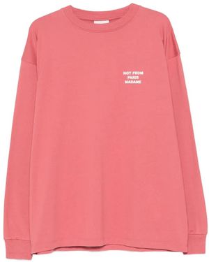 Drole de Monsieur Long-Sleeves T-Shirt - Pink
