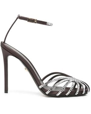 ALEVI Penelope Embellished-Strap Sandals - White