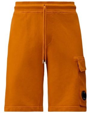C.P. Company Cargo-Pocket Shorts - Orange