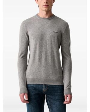 Guess Pullover Mit Rundem Ausschnitt - Grau
