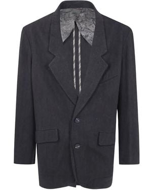 Ziggy Chen Raw-Edge Blazer - Blue