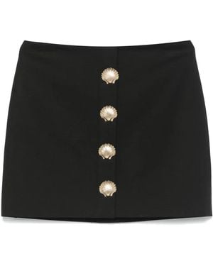 GIUSEPPE DI MORABITO Sea Shell-Detail Mini Skirt - Black