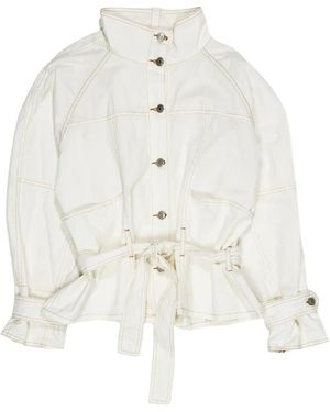 Bimba Y Lola Belted Jacket - White