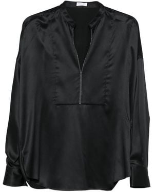 Brunello Cucinelli Bluse Mit Strass - Schwarz