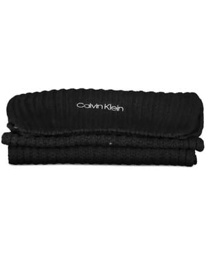 Calvin Klein Bufanda De Canalé - Negro
