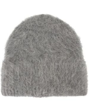 TOTEME Alpaca Knit Beanie - Grey