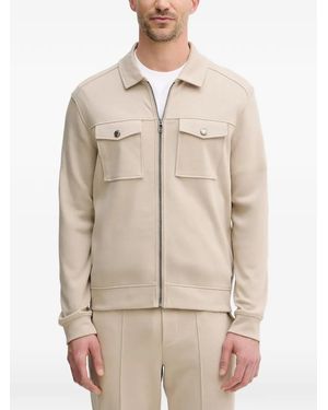 Joop! Zip-Up Sweatshirt - Natural