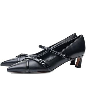 Poche Paris Pumps mit Schnalle - Blau