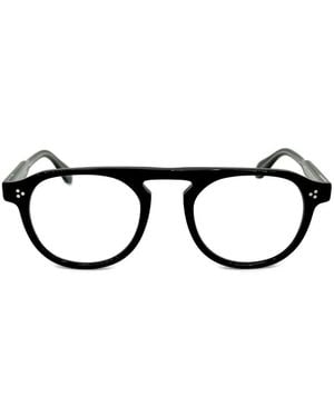 Garrett Leight Lunettes De Vue Harding Ii À Monture Ronde - Noir