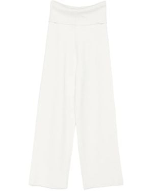 AYA MUSE Seam-Detail Pants - White