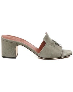 Loro Piana Tassel-Detail Sandals - Gray