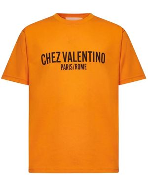 Valentino Garavani Printed T-Shirt - Orange