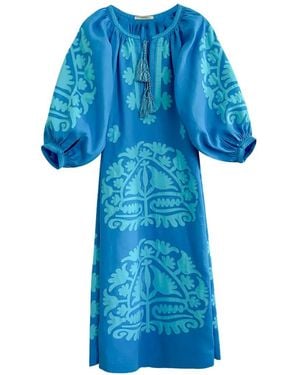 Vita Kin Shalimar Floral Midi Dress - Blue