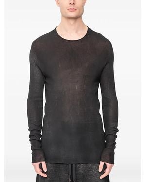 MD75 T-Shirt En Maille À Manches Longues - Black