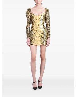Alex Perry Sequinned Mini Dress - Natural