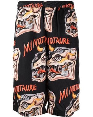 Endless Joy "Minotaure" Bermuda Shorts - Black