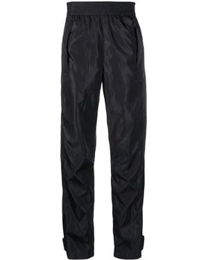 Off-White c/o Virgil Abloh Logo-Print Elasticated Trousers - Blue