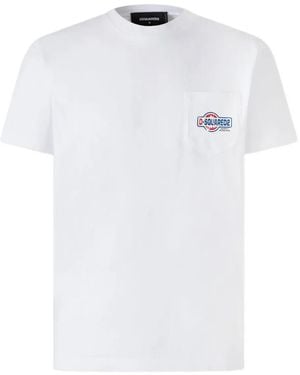 DSquared² ロゴパッチ Tシャツ - ホワイト