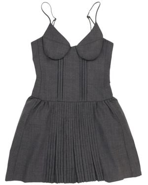 ShuShu/Tong Cups-Minikleid Mit Falten - Schwarz