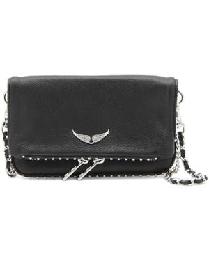 Zadig & Voltaire Rock Leather Shoulder Bag - Black