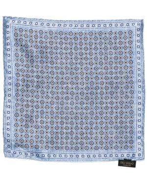 Dell'Oglio Geometric-Print Scarf - Blue