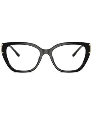 Michael Kors Logo-Plaque Glasses - Metallic
