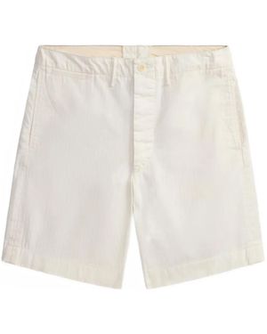 RRL Buttoned Cotton Shorts - White