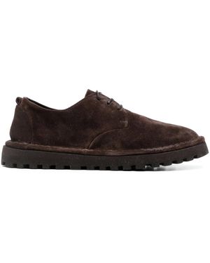 Marsèll Sancrispa Alta Suede Derby Shoes - Brown