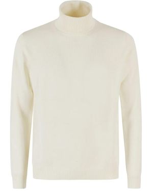 Roberto Collina Turtleneck Merino Jumper - White