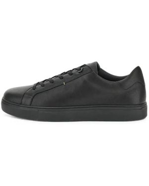 Paul & Shark Leather Trainers - Black