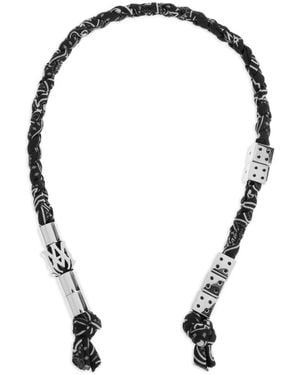 Amiri Braided Keychain - Metallic