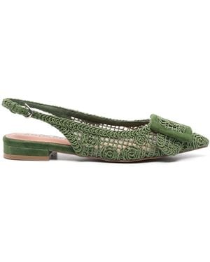Bibi Lou Dalila Slingback Ballerina Shoes - Green