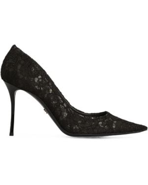 Dolce & Gabbana Pumps Mit Spitze - Schwarz