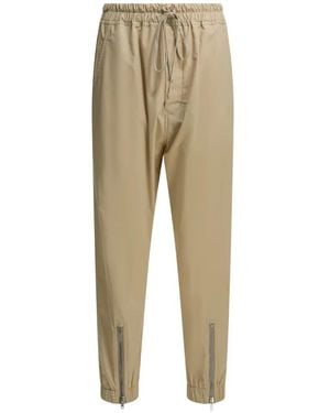 Rick Owens Zip-Detail Drawstring-Waist Pants - Natural