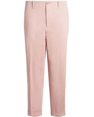 Etro Cotton Chino Trousers - Pink