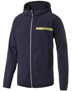 PUMA Tec Sports Hooded Windbreaker - Blue