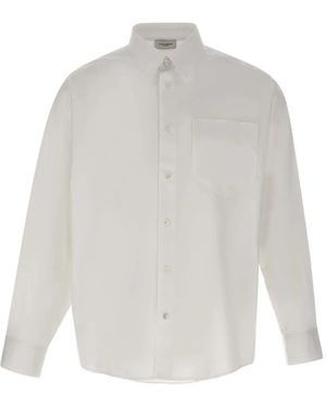 Paolo Pecora Long-Sleeve Patch-Pocket Shirt - White