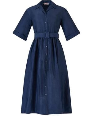 Rosie Assoulin Jane Midi Dress - Blue
