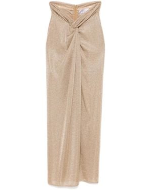 GIUSEPPE DI MORABITO Knotted Maxi Skirt - Natural
