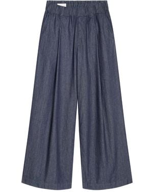 Dries Van Noten Wide-Leg Trousers - Blue